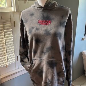 H&M Gray Tie-Dye Stranger Things Hoodie